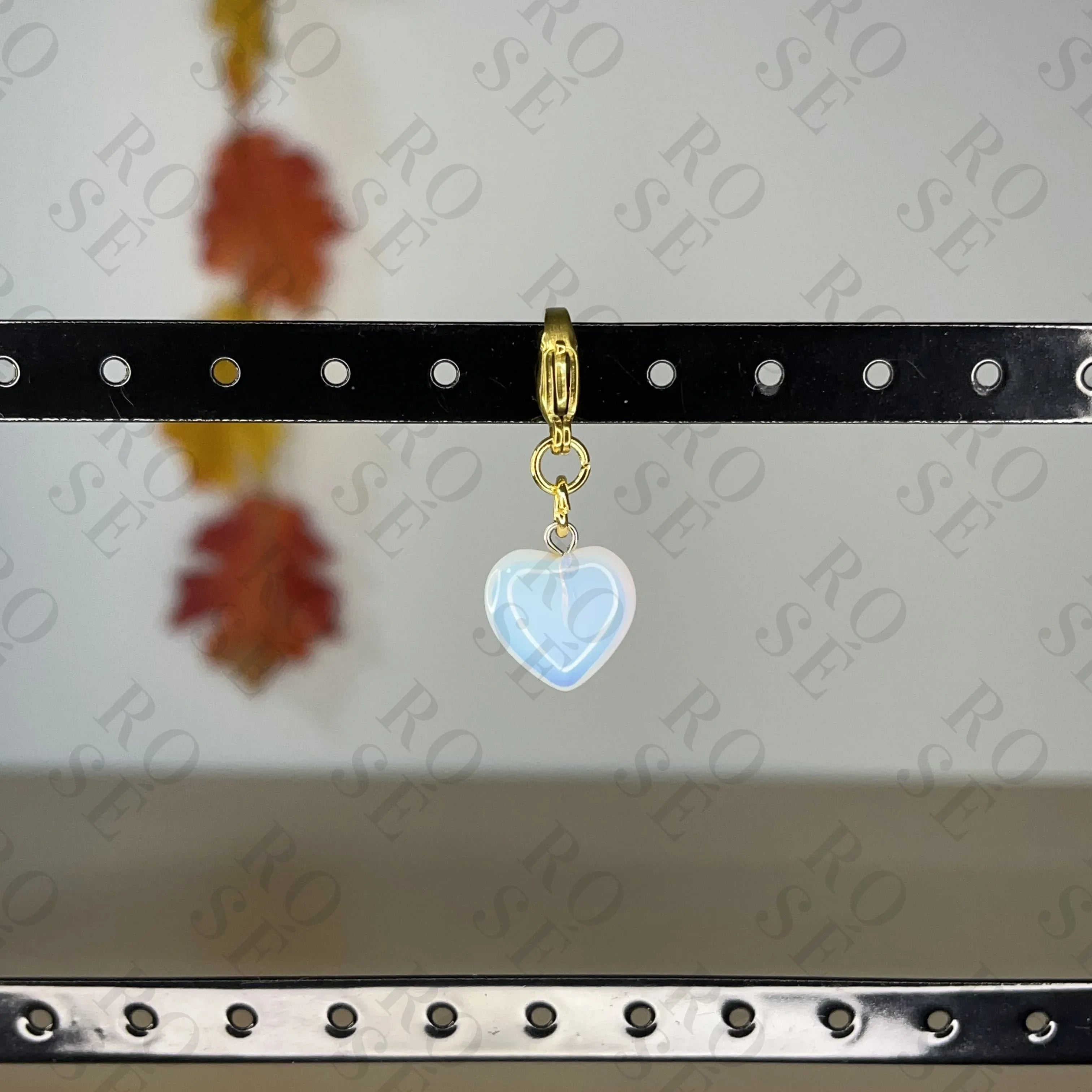 Charm Corazón Ópalo - Rosé Bijoux