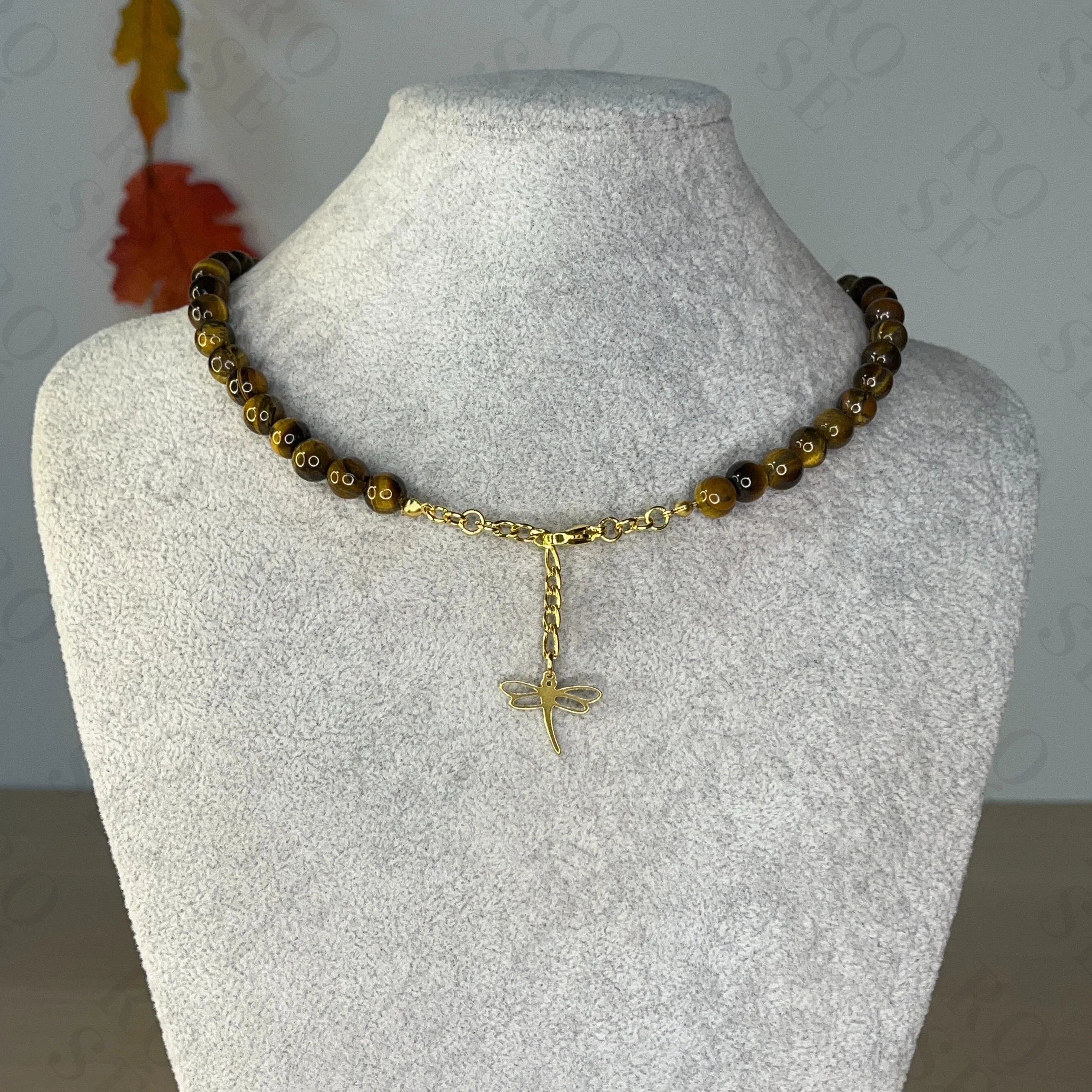 Collar Ojo de Tigre - Rosé Bijoux