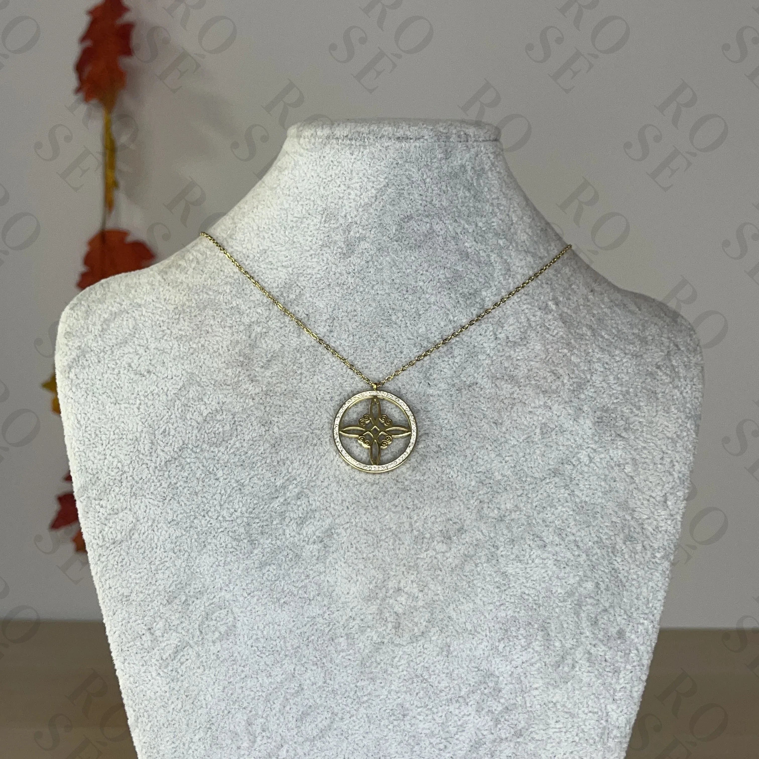 Collar Nudo Bruja Circonitas - Rosé Bijoux