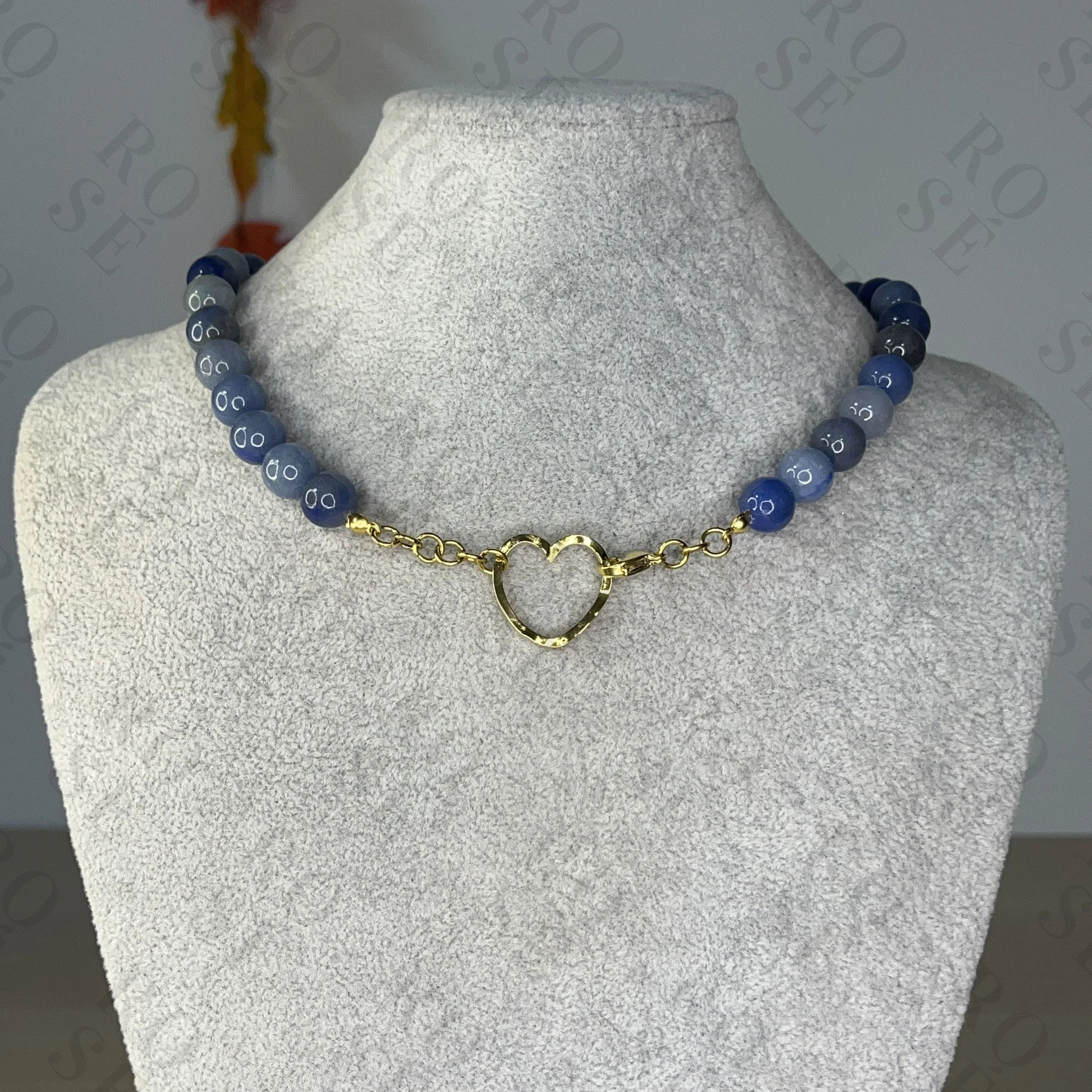 Collar Aventurina Azul - Rosé Bijoux