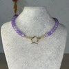 Collar Ágata Malva Facetada