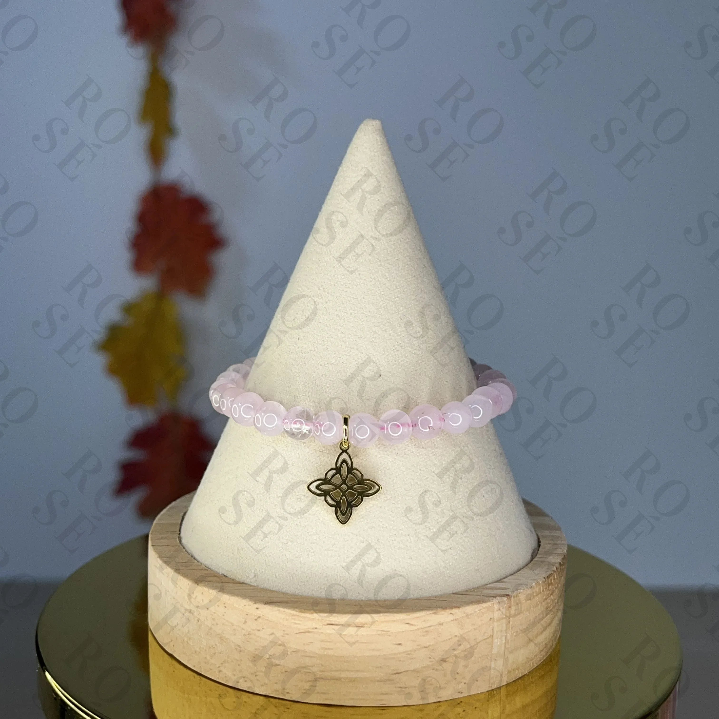 Pulsera Elástica Cuarzo Rosa - Rosé Bijoux