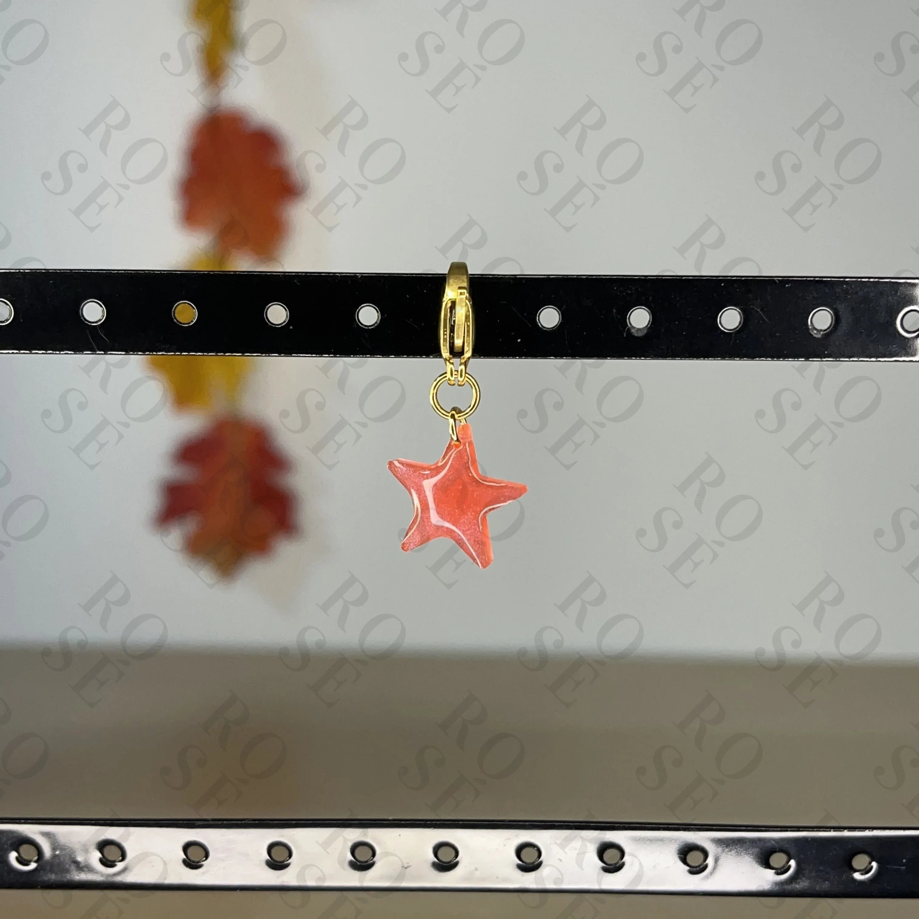 Charm Estrella de Resina - Rosé Bijoux