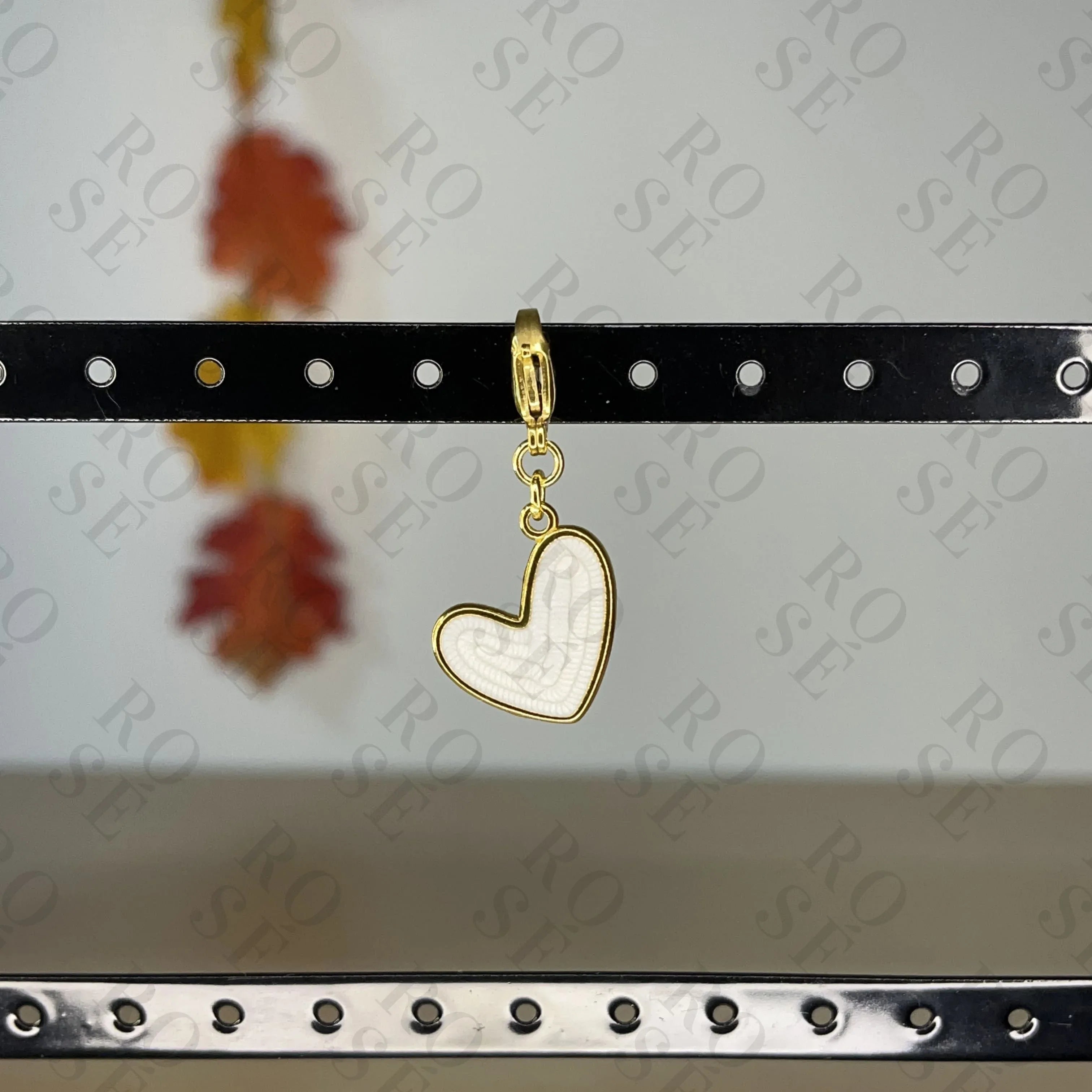 Charm Corazón Blanco - Rosé Bijoux