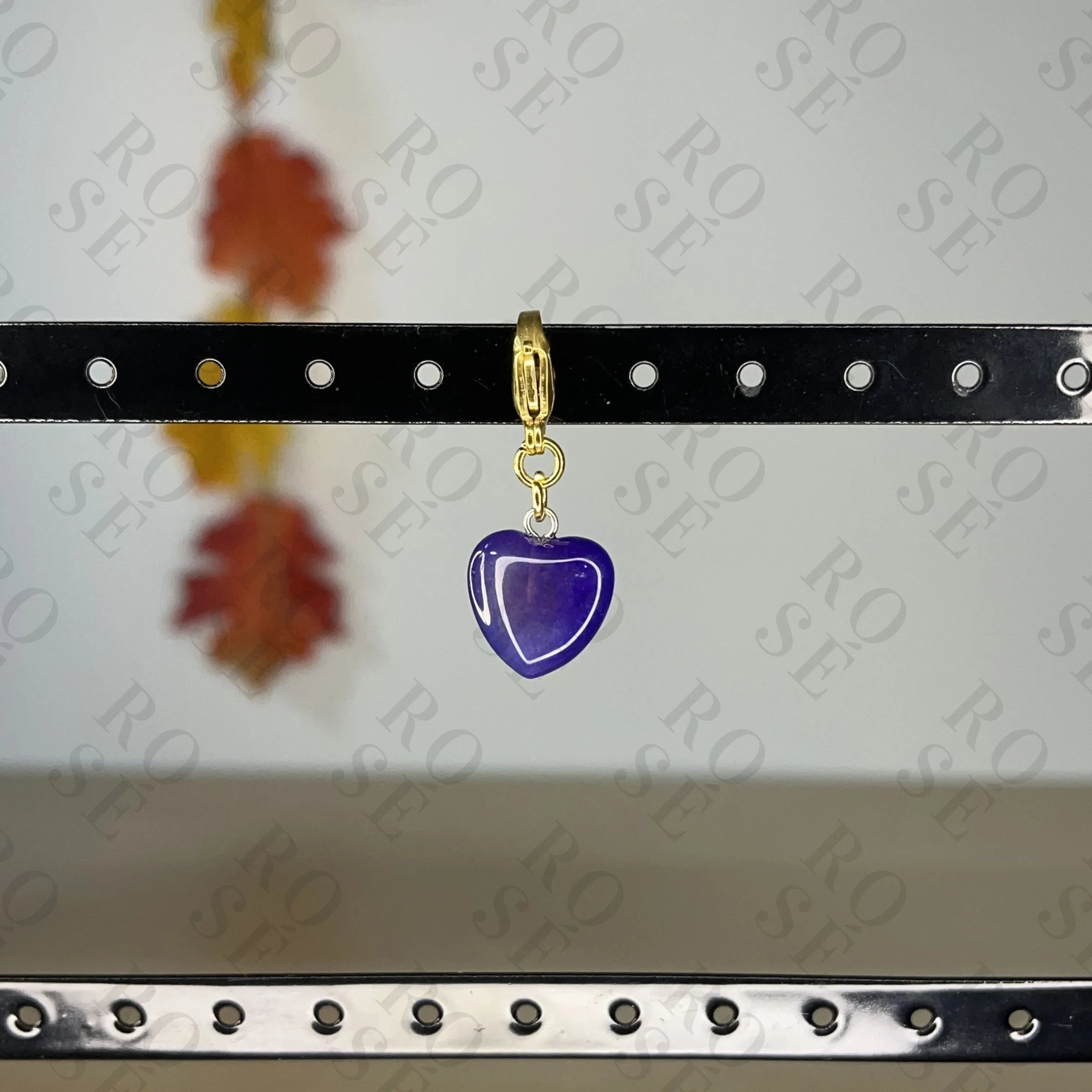 Charm Ágata Morada - Rosé Bijoux